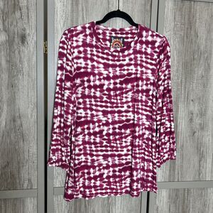 Johnny Was Top Size XS Tie Dye Bamboo Long Sleeves Comfort